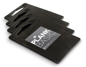 Cookinglife Cutting Boards Inno 25 x 15 cm - Black - 4 Pieces