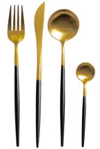 Jay Hill 4-Piece Cutlery Set Gold Black