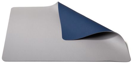 Jay Hill Placemat - Vegan leather - Gray / Blue - double-sided - 46 x 33 cm