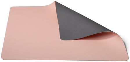Jay Hill Placemats Leather - Dark Grey / Pink - Double-sided - 46 x 33 cm - Set of 6