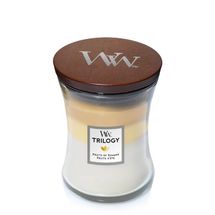 WoodWick Scented Candle Medium Trilogy Fruits of Summer - 11 cm 