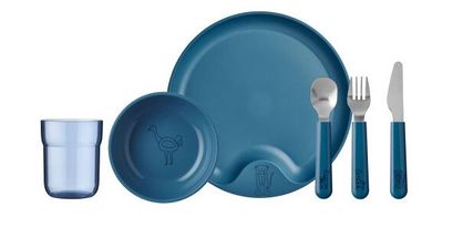 Mepal Children's Tableware Mio Deep Blue 6-Piece