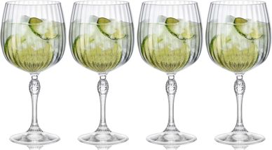 Bormioli Rocco Gin Tonic Glasses America 20's 740 ml - 4 Pieces