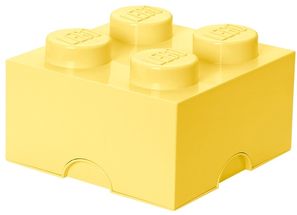 LEGO® Storage Box Light Yellow 25 x 25 x 18 cm