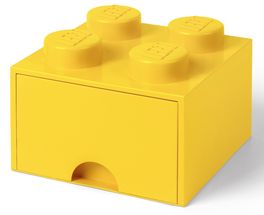 LEGO® Storage Box With Drawer Yellow 25 x 25 x 18 cm
