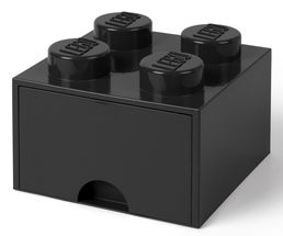 LEGO® Storage Box With Drawer Black 25 x 25 x 18 cm