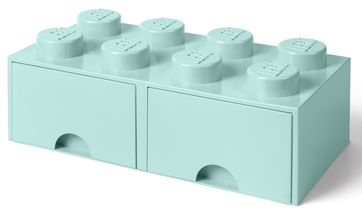 LEGO® Storage Box With Drawers Azure Blue 50 x 25 x 18 cm