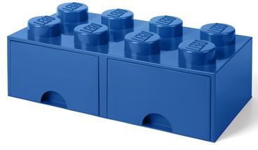 LEGO® Storage Box With Drawers Blue 50 x 25 x 18 cm