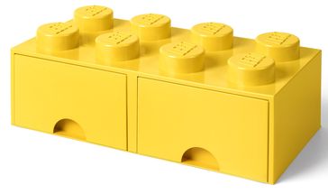 LEGO® Storage Box With Drawers Yellow 50 x 25 x 18 cm