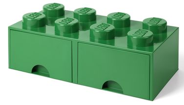 LEGO® Storage Box With Drawers Green 50 x 25 x 18 cm