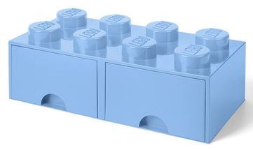 LEGO® Storage Box With Drawers Light Blue 50 x 25 x 18 cm
