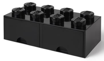 LEGO® Storage Box With Drawers Black 50 x 25 x 18 cm