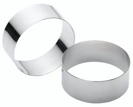 KitchenCraft Cooking Rings - 4 cm / ø 9 cm - 2 Pieces