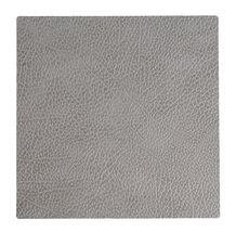 LIND DNA Coaster Leather Hippo Anthracite Grey 10x10 cm