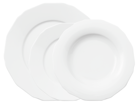 Arthur Krupp Dinnerware Set Garden - White 12-Piece
