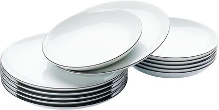 Arzberg Plate Set Cucina Colouri Black 12-Piece