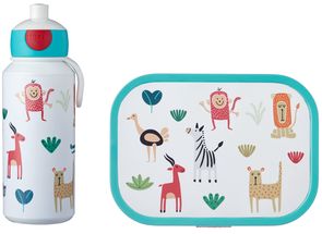 Mepal Lunchset (School Cup &amp; Lunchbox) Campus Pop-Up Animal Friends