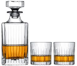 Jay Hill Whiskey Set (decanter &amp; whiskey Glasses) Moville - 3-Piece