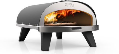 ZiiPa Pizza Oven Piana - Gas model - with Thermometer - Anthracite - for ø 30 cm pizzas