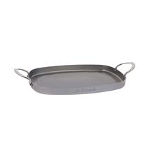 
The Buyer Grill Plate Mineral B Steel Silver 38 X 26 cm