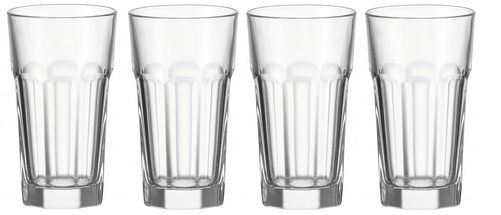 Glass Glasses 80 mm, 80 mm, 151 mm S Leonardo 022760 Water Glass 400 ml Transparent 4PC 