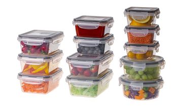 Sareva Food Storage Containers Clip & Fresh 12-Piece
