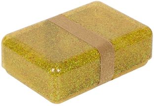 A Little Lovely Company Lunchbox - Glitter Gold
