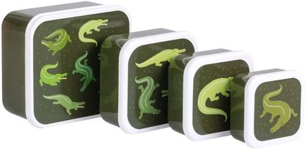 A Little Lovely Company Lunchset - Crocodiles