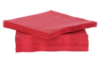 Cosy &amp; Trendy Napkins Red 25 x 25 cm - 40 Pieces