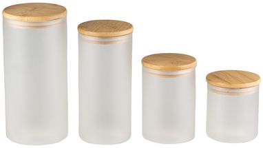 Sareva Storage Jars Frosted - Set of 4