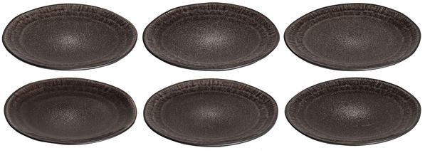 Studio Tavola Breakfast Plates Dark Brown ø 22 cm - 6 Pieces