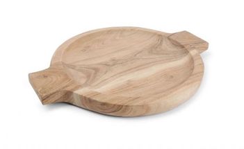 Wood &amp; Food Serving Board Pavo Ø 32 cm