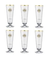 Warsteiner Beer Glasses on Foot 400 ml - Set of 6