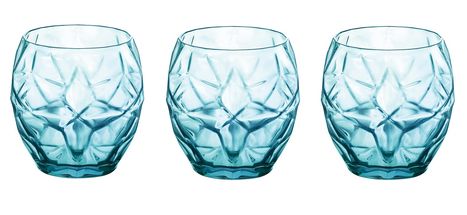 Bormioli Rocco Glass Oriente Blue 400 ml - 3 Pieces