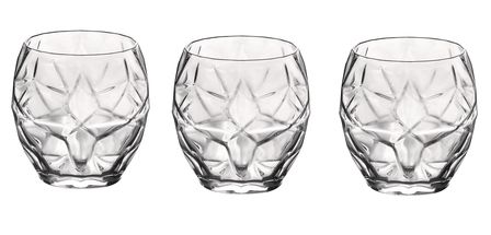 Bormioli Glasses Oriente Transparent 400 ml - Set of 3
