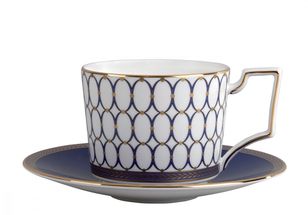 Wedgwood Tea Cup + Saucer Renaissance Gold