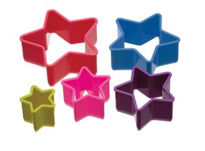 Colourworks Brights Star Cookie Cutters - 5-piece set 