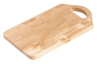 Cosy &amp; Trendy Chopping Board with Handle Rubberwood 29x20x1.5 cm