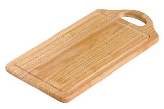 Cookinglife Cutting Board with Handle Rubberwood Cosy 39 x 24 cm