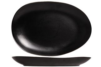 Cosy & Trendy Flat Plate Vongola Black 35.5 x 24.8 cm