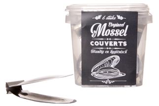 Cosy & Trendy Mussel Cutlery Stainless Steel - Set of 6