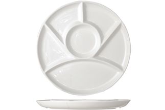 Cosy &amp; Trendy Divider Plate (Fondue, Tapas, BBQ) ø 24.5 cm 6-Compartment