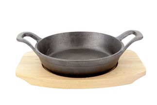 Cookinglife Serving Pan - with plank - Cosy Cast Iron ø 15 cm