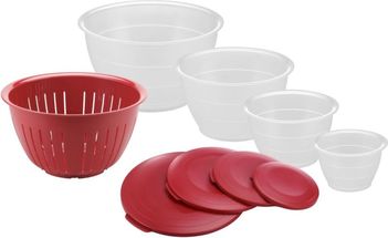 Westmark Mixing Bowl Set Olympia Red 9-Piece