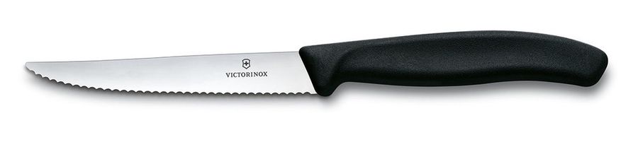 Victorinox Steak Knife Swiss Classic - Black - Serrated - 11 cm