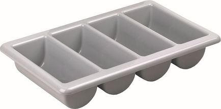 Cutlery Tray Grey 4-Sections
