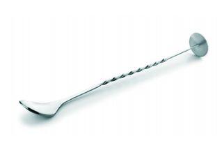 Ibili Cocktail Spoon Stainless Steel With Tonic Muddler 27 cm