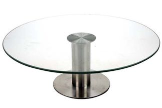Cosy & Trendy Cake Stand Glass Stainless Steel Foot Ø30 cm