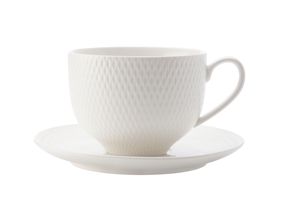Maxwell &amp; Williams Coffee Cup and Saucer Diamonds Round 280 ml