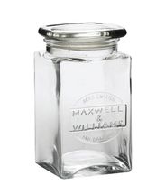 Maxwell &amp; Williams Glass Storage Jar Olde English 1 L